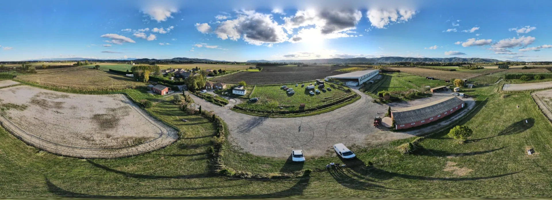 Vue aérienne du site de 6 hectares